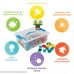 ECR4Kids Transparent Bricks | 128 Piece Math Manipulatives Value Pack | Creative Sensory STEM Learning Toy | Educational Interlocking Building Blocks Set for Kids Ages 3+ Multicolor 128 Pieces